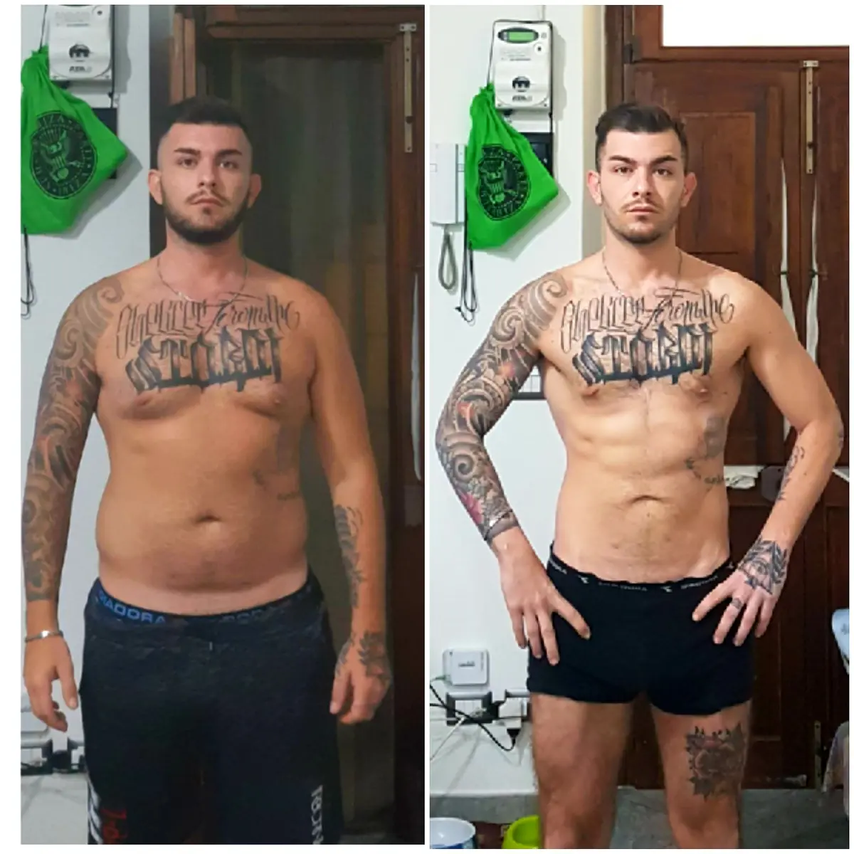 Trasformazione di Marco: −15 kg in 5 mesi, foto prima e dopo