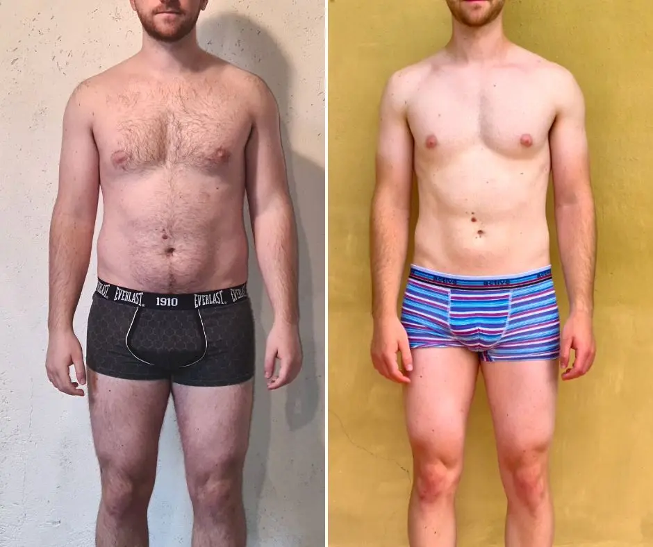 Trasformazione di Alberto: −12,2 kg in 6 mesi, foto prima e dopo