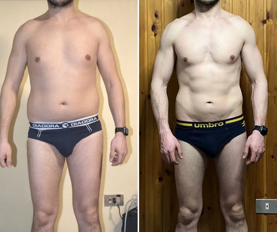 Trasformazione di Francesco: −6 kg in 6 mesi, foto prima e dopo