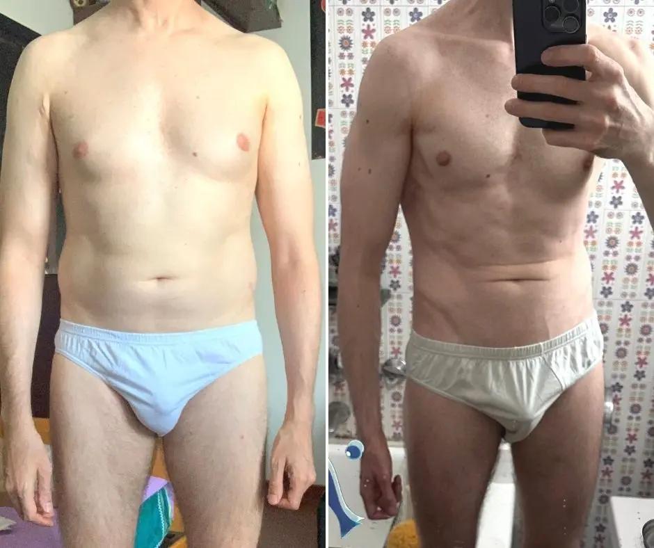 Trasformazione di Max: −10 kg in 5 mesi, foto prima e dopo