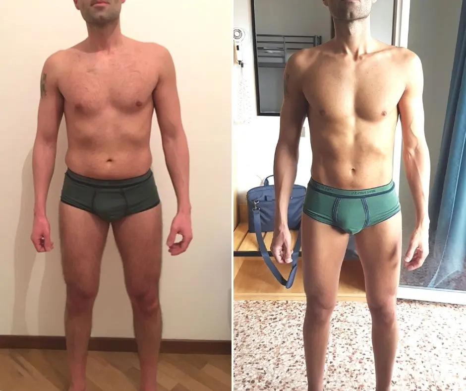 Trasformazione di Amerigo: −6,5 kg in 6 mesi, foto prima e dopo