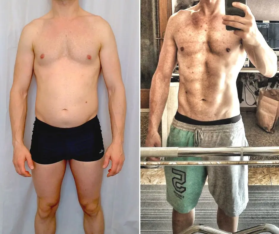 Trasformazione di Stefano: −5,2 kg in 2 mesi, foto prima e dopo