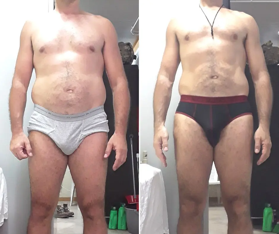 Trasformazione di Cristian: −9,3 kg in 3 mesi, foto prima e dopo